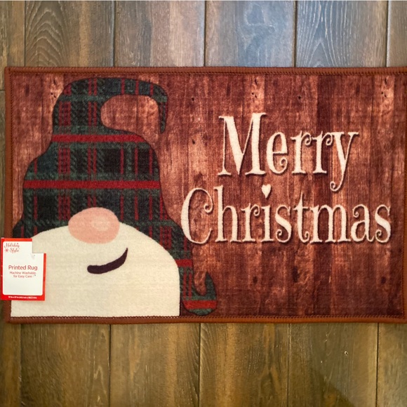 Christmas Gnome Rug, Gnome Rug, Indoor Machine Washable Printed Rug 27” X 17” - Picture 12 of 13